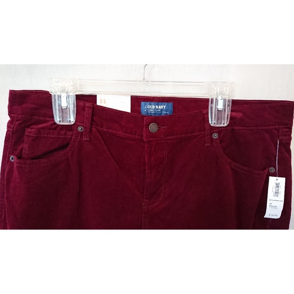 Corduroy Old Navy Mid Rise Flare Ankle Pants - Picture 3 of 8